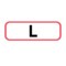 Nevs Position Labels - L 1/2" x 1-1/2" White w/Red & Black XP-269 - alternate 1